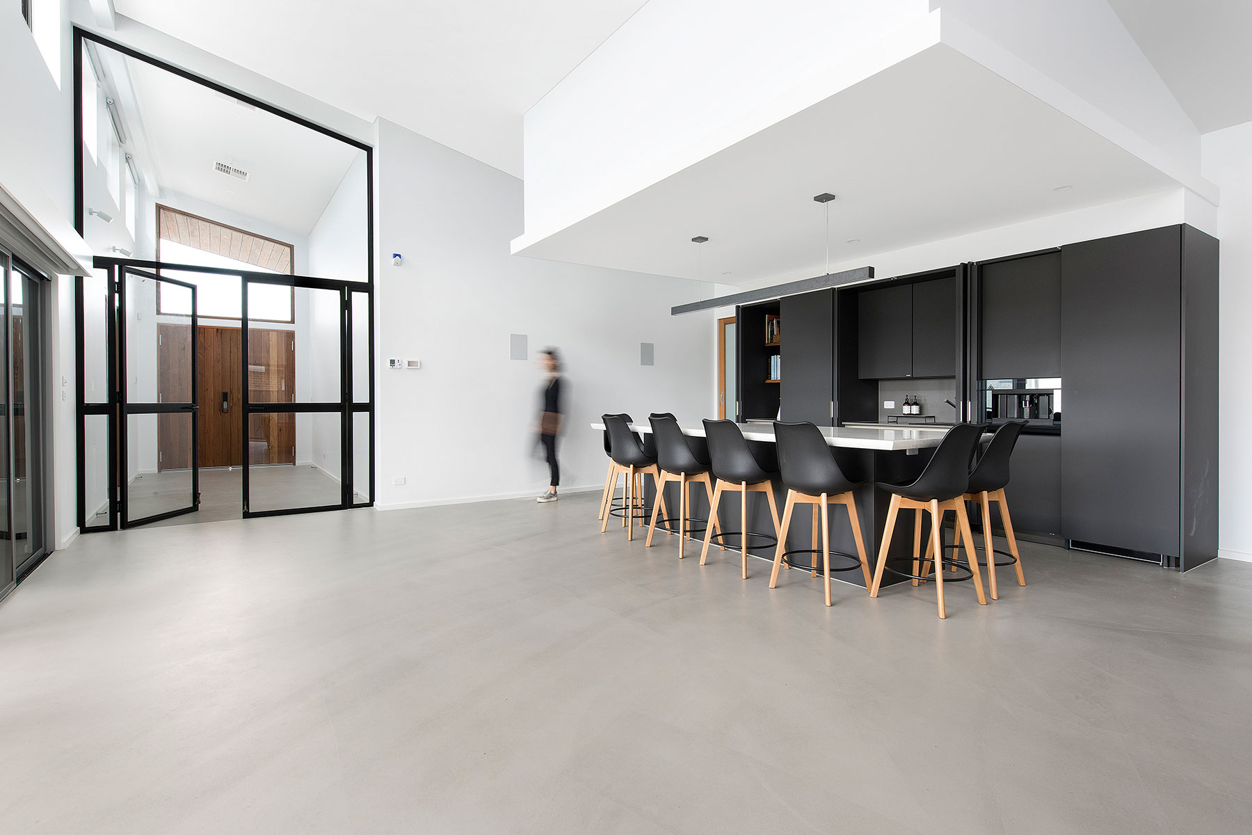 Stylish, contemporary entertainer gallery image