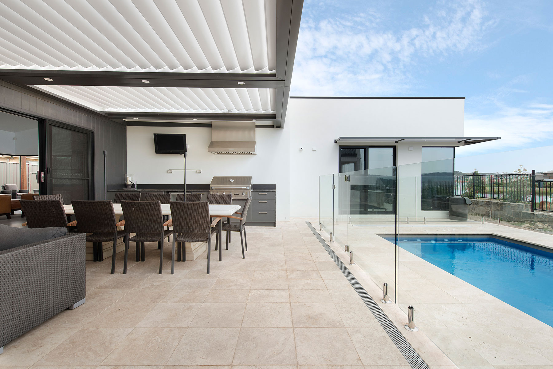 Stylish, contemporary entertainer gallery image